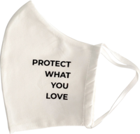 MUND-NASEN-MASKE Bio Protect What You Love weiß - 1Stk - Für den Flug