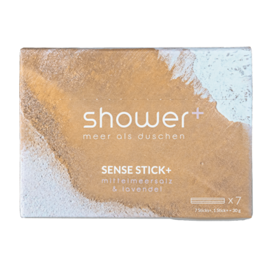 SHOWER+ SENSE STICK+ Mittelmeersalz+Lavendel - 7X30g