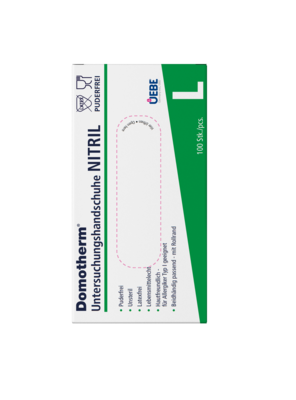DOMOTHERM Unt.Handschuhe Nitril unste.pf L blau - 100Stk