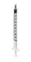 SOL-M 1 ml Spritze m.weißem Kolben - 100Stk