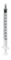 SOL-M 1 ml Spritze m.weißem Kolben - 100Stk