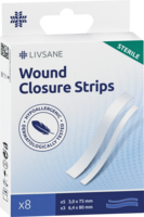 LIVSANE Wound Closure Pflaster Strips - 8Stk