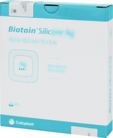 BIATAIN Silicone Ag Schaumverband 12,5x12,5 cm - 5Stk
