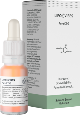 LIPOVIBES Pure CBG Mundöl - 10ml