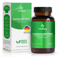 MAGNESIUMCITRAT 200 mg vegan hochdosiert Tabletten - 180Stk