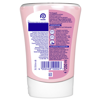 SAGROTAN No-Touch Nachfüller Rose & Shea Duft - 250ml