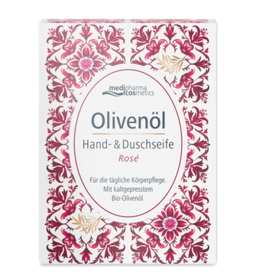 OLIVENÖL HAND- & Duschseife Rose - 100g