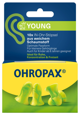 OHROPAX Young Schaumstoff In-Ohr Stöpsel - 10Stk