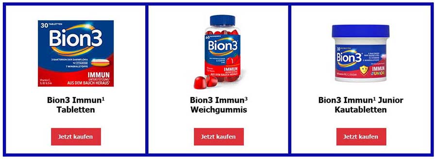 Bion3 Immun Produkte