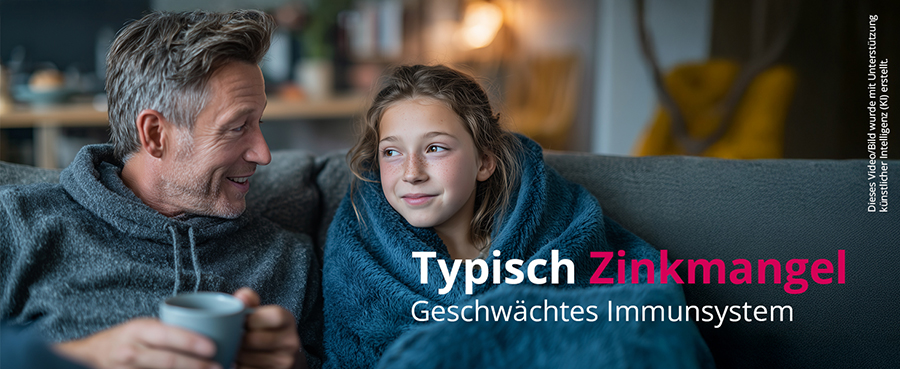 Typisch Zinkmangel. Geschwächtes Immunsystem