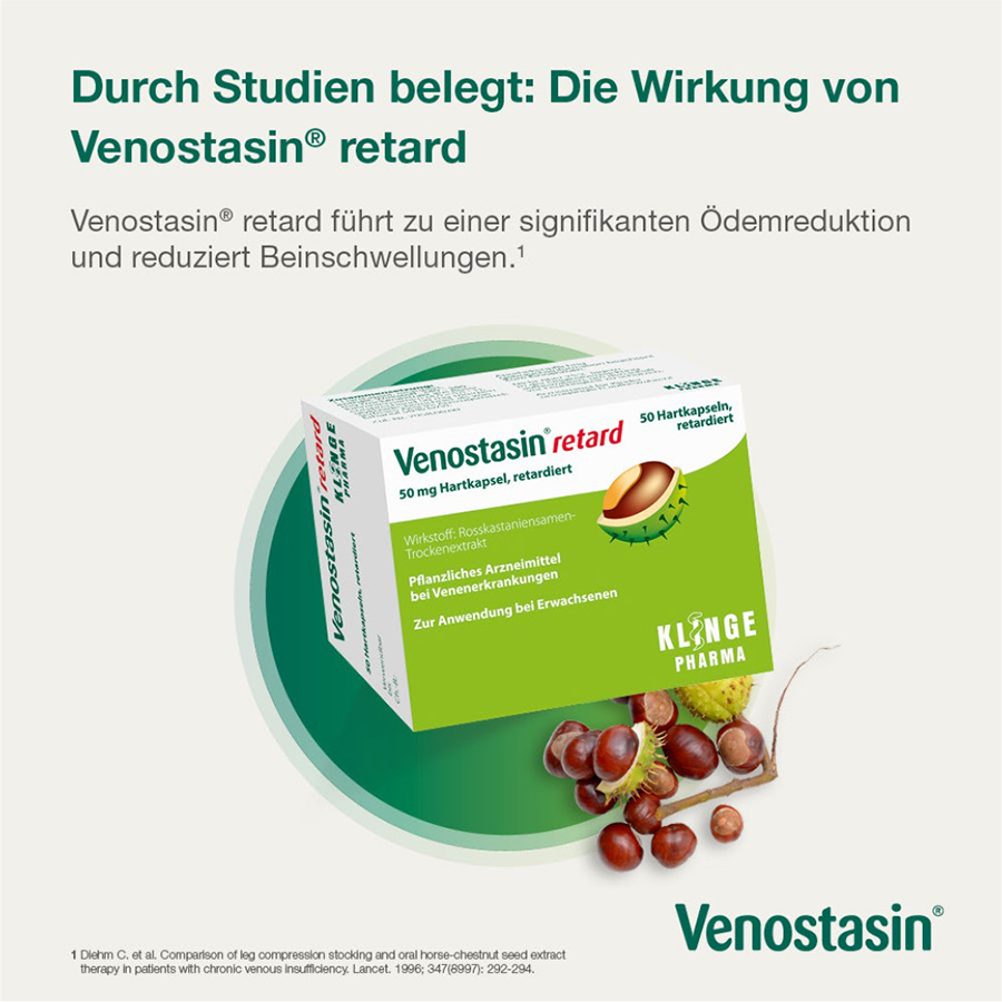 Durch Studien belegt: Die Wirkung von Venostasin retard