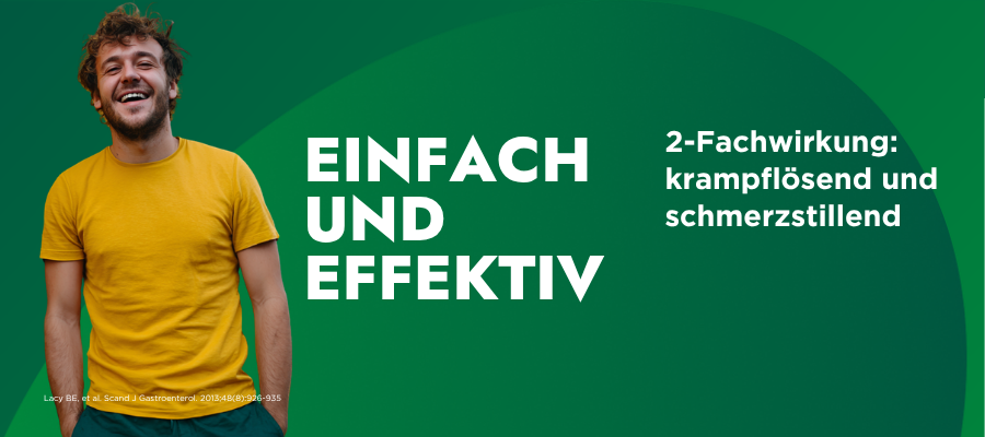 2-Fachwikrung: krampflösend und schmerzstillend
