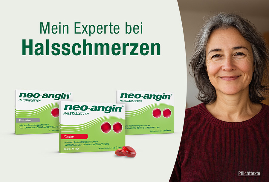 Mein Experte bei Halsschmerzen. neo-angin