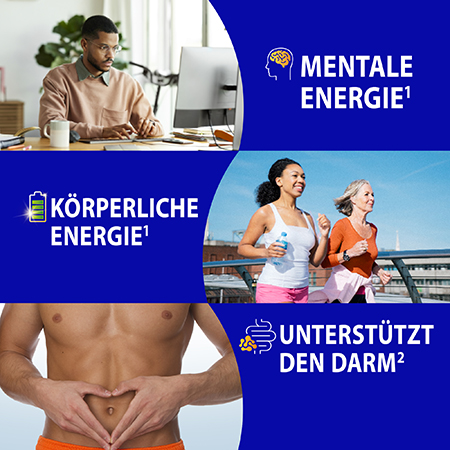 Mentale Energie, Körperliche Energie, unterstützt den Darm