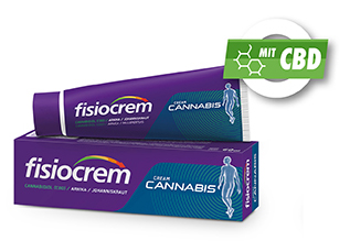 fisiocrem Cream Cannabis mit Cannabidiol. 