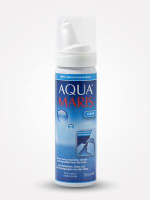 Aqua Maris Clean, Nasenspray aus 100 % natürlichem adriatischem Meerwasser zur Reinigung der Nasenschleimhaut.