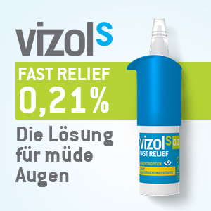 Vizol S augentropfen gegen trockene und müde augen