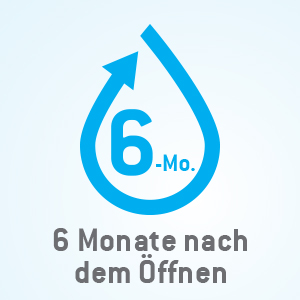 Sicher 6 Monate nach dem Öffnen 