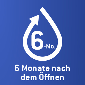 Sicher 6 Monate nach dem Öffnen 