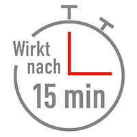Wirkt nach 15 min