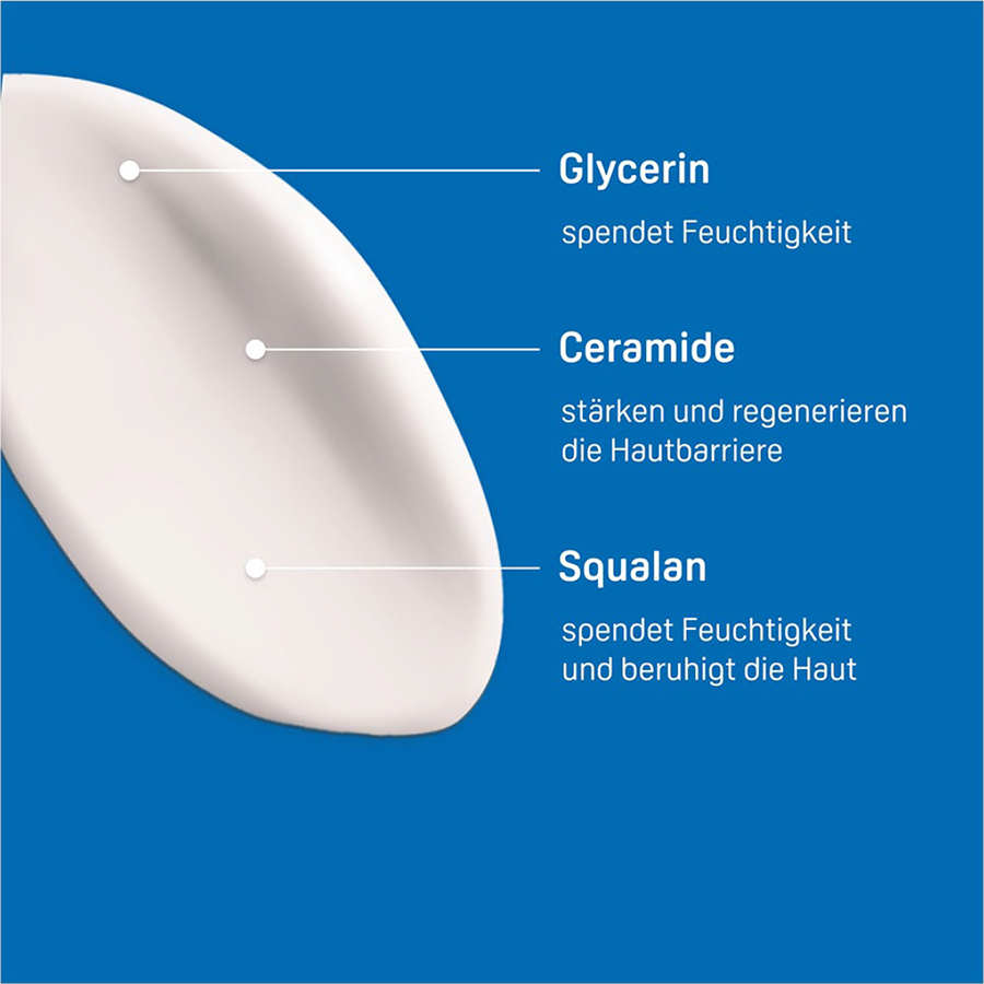 Mit Glycerin, Ceramiden und Squalan