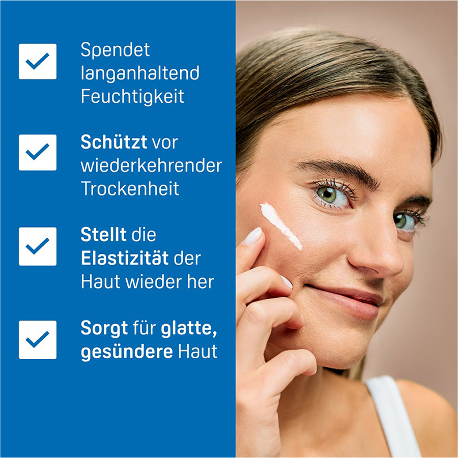 Spendet langanhaltende Feuchtigkeit. Sorgt für glatte, gesündere Haut
