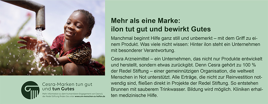 Mehr als eine Marke: ilon tut gut und bewirkt Gutes