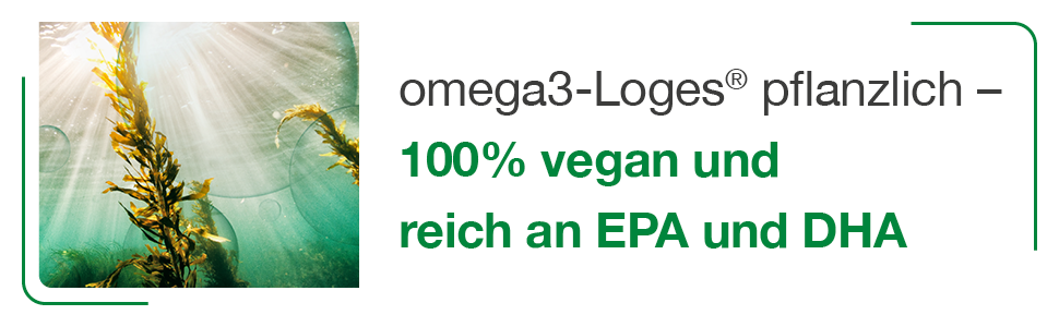 omega3-Loges pflanzlich sind 100% vegan