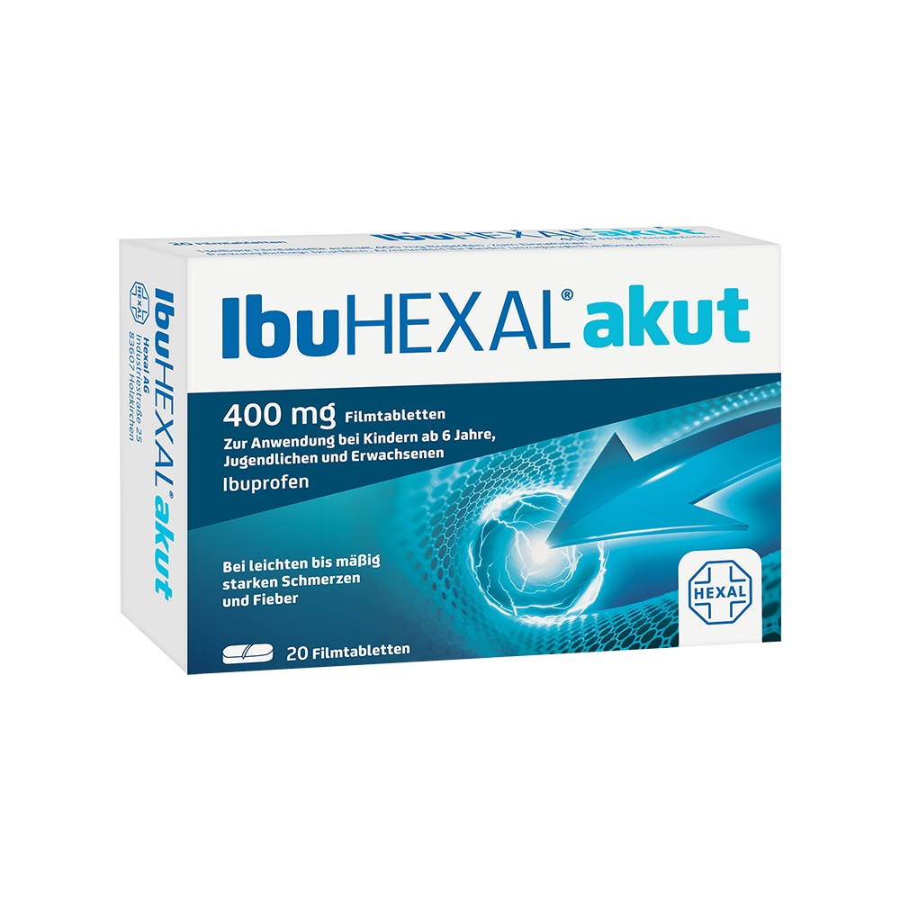 IBUHEXAL akut 400 Filmtabletten - 20Stk - Kopfschmerzen & Migräne