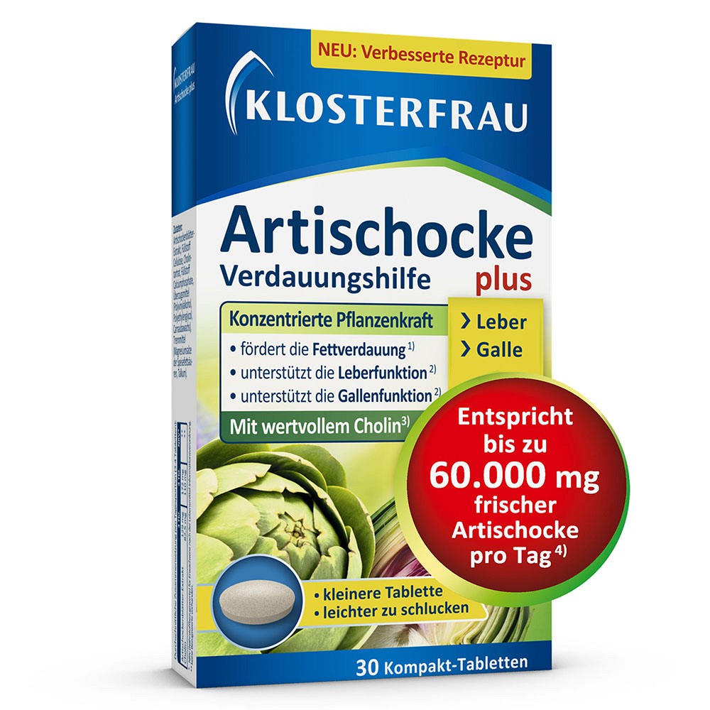 KLOSTERFRAU Artischocke plus Cholin Tabletten - 30Stk