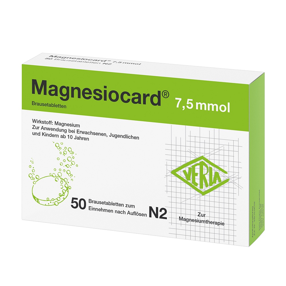MAGNESIOCARD 7,5 mmol Brausetabletten - 50Stk