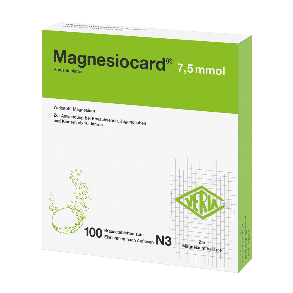 MAGNESIOCARD 7,5 mmol Brausetabletten - 100Stk - Magnesium