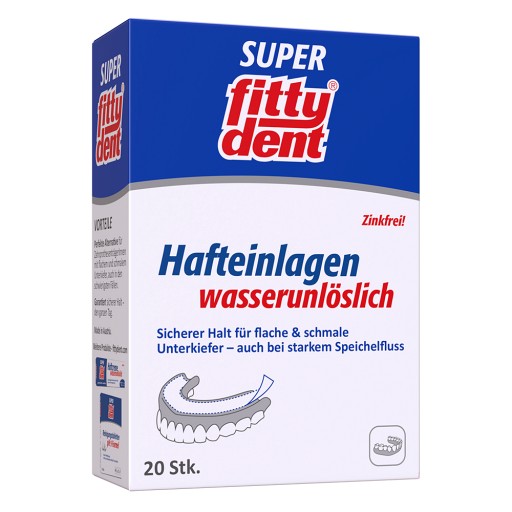 FITTYDENT super Haftkleber Einlagen - 20Stk - Vegan