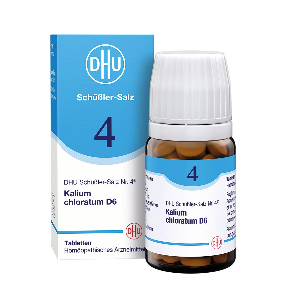 BIOCHEMIE DHU 4 Kalium chloratum D 6 Tabletten - 80Stk - DHU Schüßler Salz Nr.4