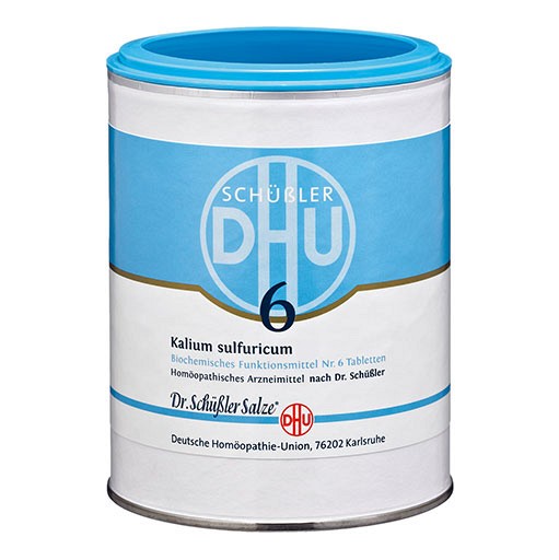 BIOCHEMIE DHU 6 Kalium sulfuricum D 3 Tabletten - 1000Stk - DHU Schüßler Salz Nr.6