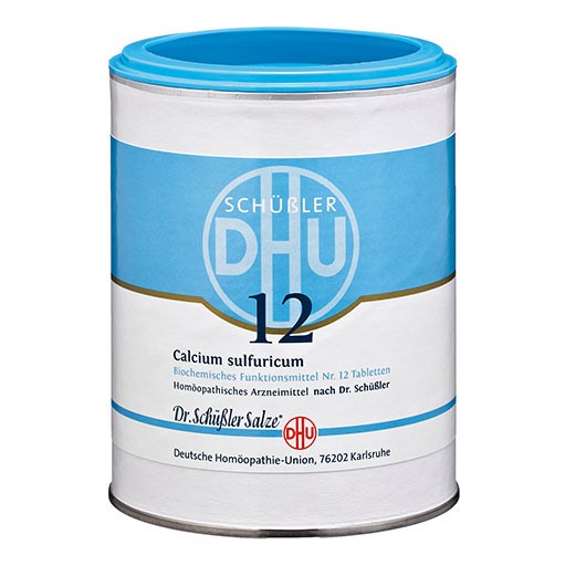 BIOCHEMIE DHU 12 Calcium sulfuricum D 3 Tabletten - 1000Stk - DHU Schüßler Salz Nr.12