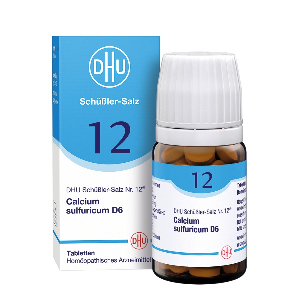 BIOCHEMIE DHU 12 Calcium sulfuricum D 6 Tabletten - 80Stk - DHU Schüßler Salz Nr.12