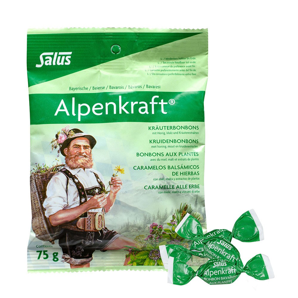 ALPENKRAFT Kräuterbonbons mit Honig+Malz Salus - 75g