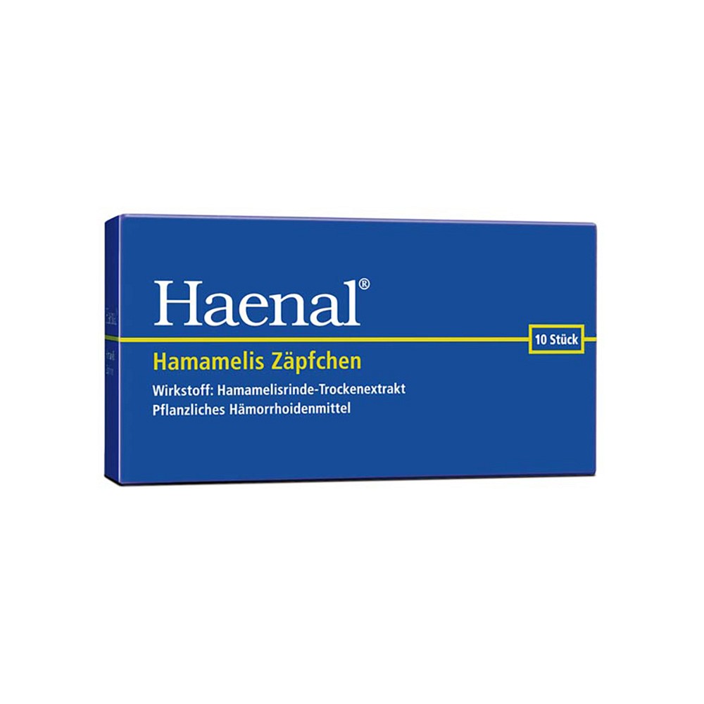 HAENAL Hamamelis Zäpfchen - 10Stk - Hämorrhoiden