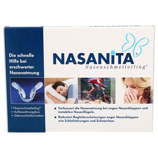 NASANITA Nasenschmetterling - 1Stk - Schnarchen