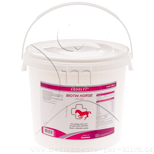 EQUOLYT Biotin Horse Pulver - 3kg - Haut & Fell