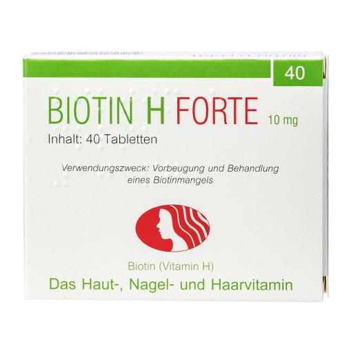 BIOTIN H forte 10 mg Tabletten - 40Stk - Haut, Haare & Nägel