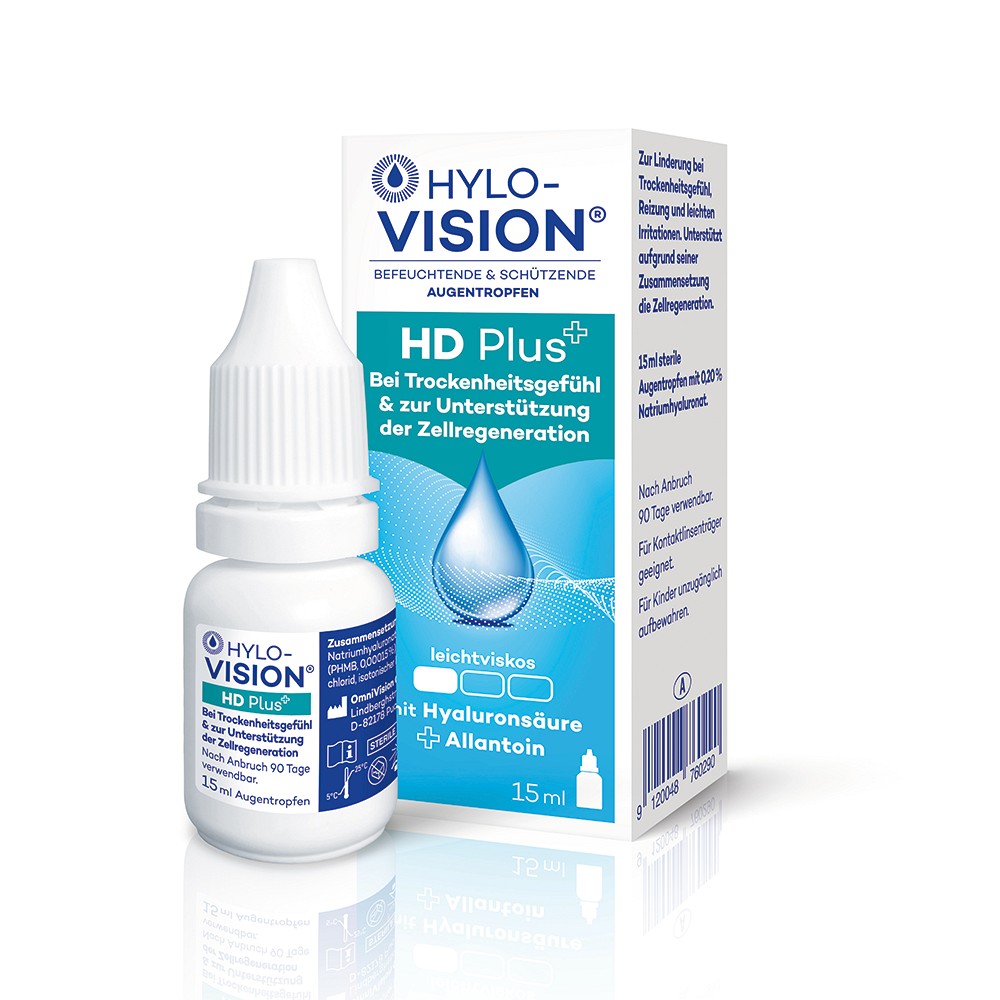 HYLO-VISION HD Plus Augentropfen - 15ml - Trockene Augen