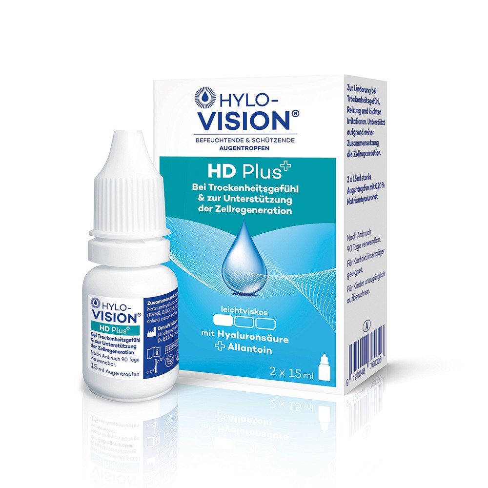 HYLO-VISION HD Plus Augentropfen - 2X15ml - Trockene Augen