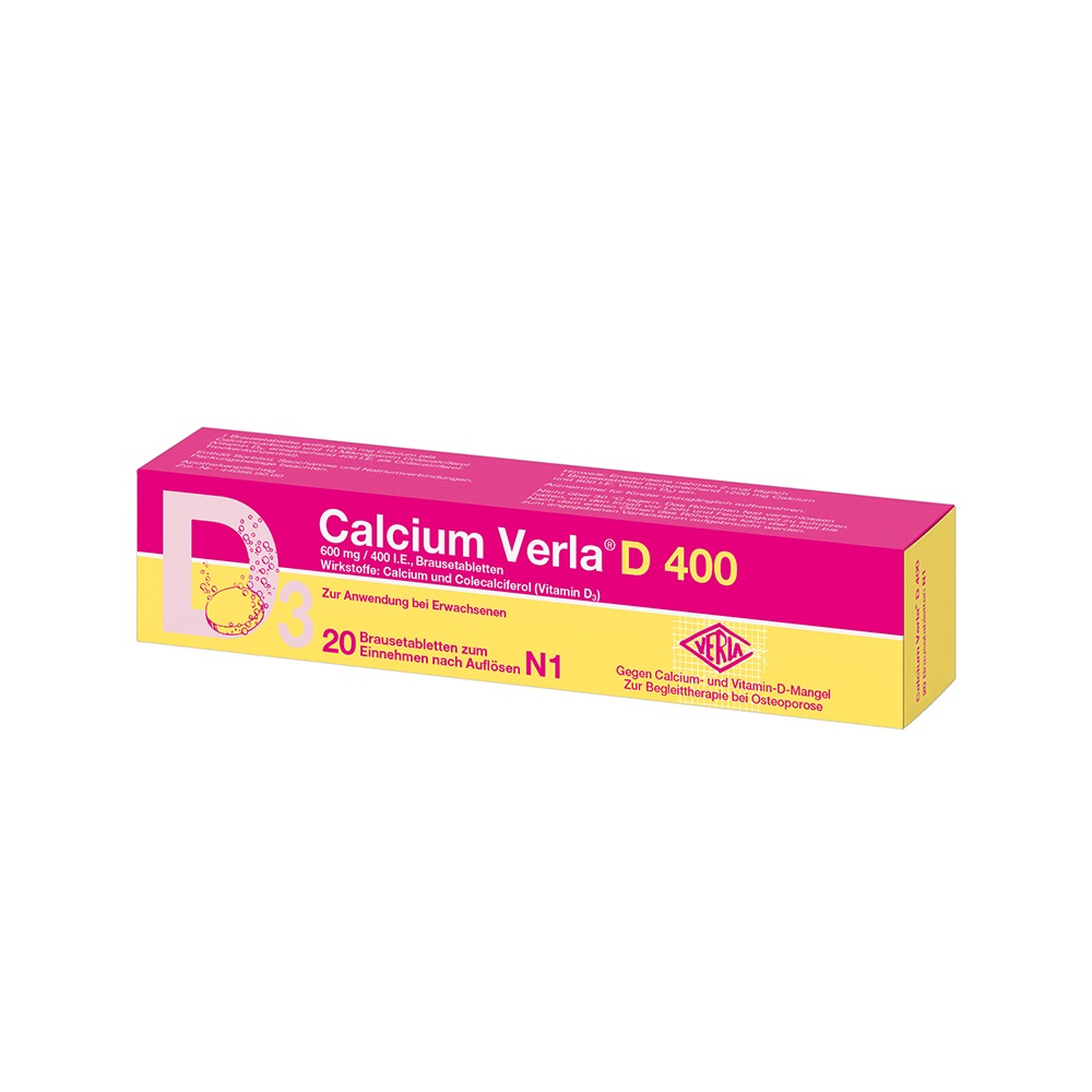 CALCIUM VERLA D 400 Brausetabletten - 20Stk