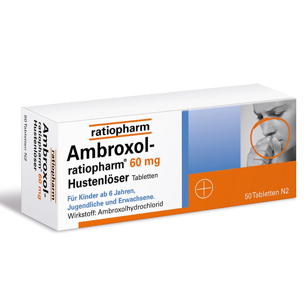 AMBROXOL-ratiopharm 60 mg Hustenlöser Tabletten - 20Stk - Erkältung - Husten