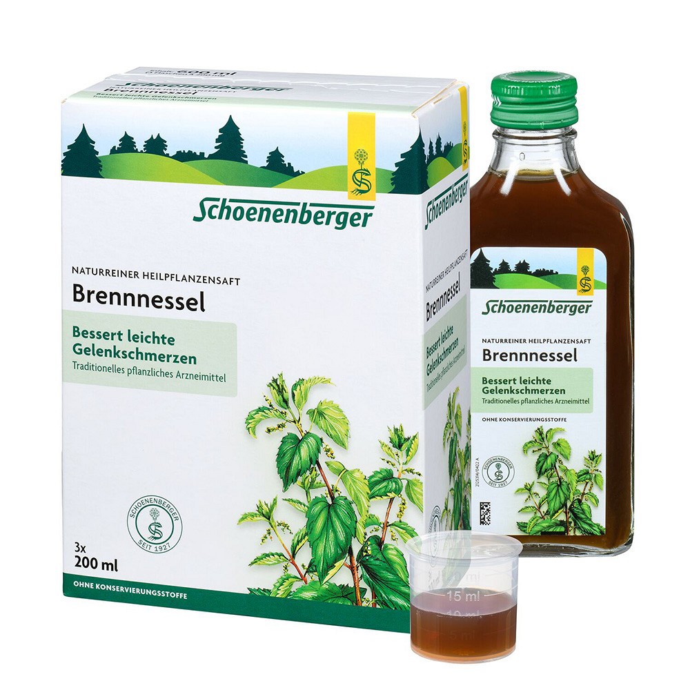 BRENNNESSELSAFT Schoenenberger - 3X200ml - Blase, Niere & Prostata