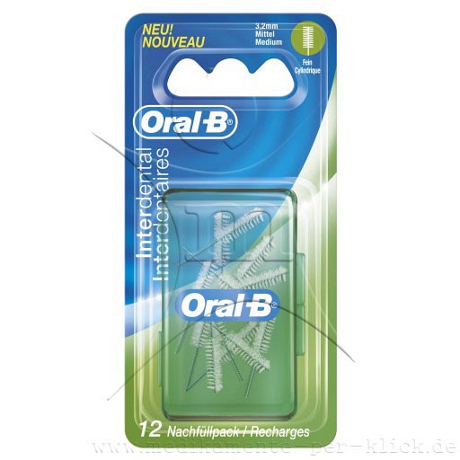 ORAL B Interdentalbürsten NF mittel 3,2 mm - 12Stk - Interdentalbürsten