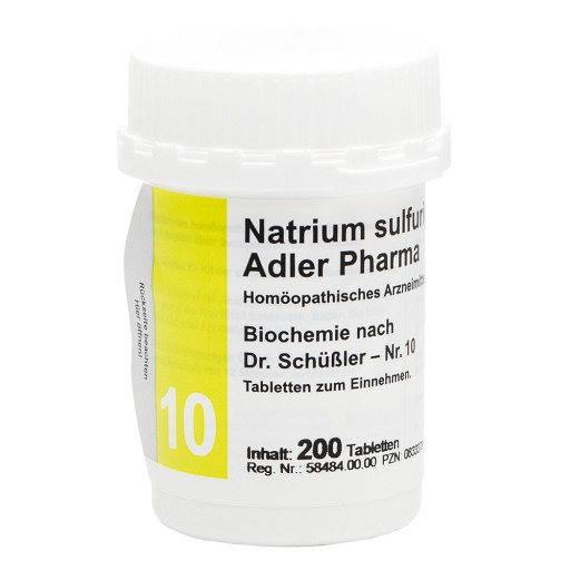 BIOCHEMIE Adler 10 Natrium sulfuricum D 6 Tabl. - 200Stk
