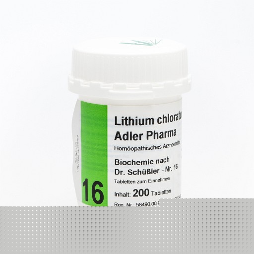 BIOCHEMIE Adler 16 Lithium chloratum D 12 Tabl. - 200Stk